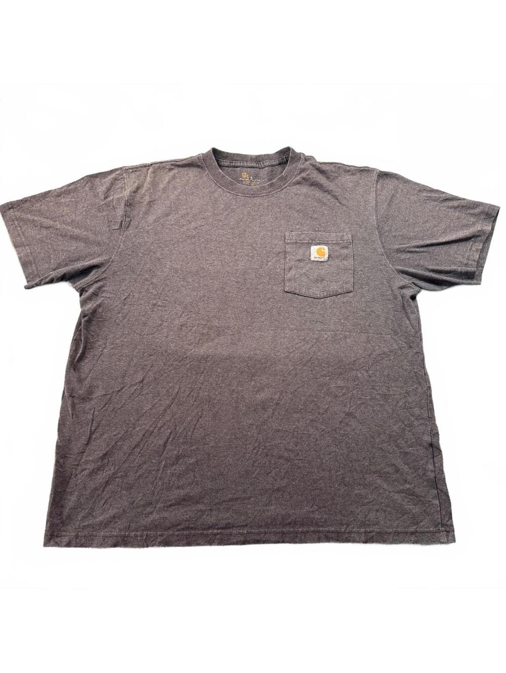 Carhartt Workwear Pocket T-Shirt Mens Large Faded Dark Grey Charcoal